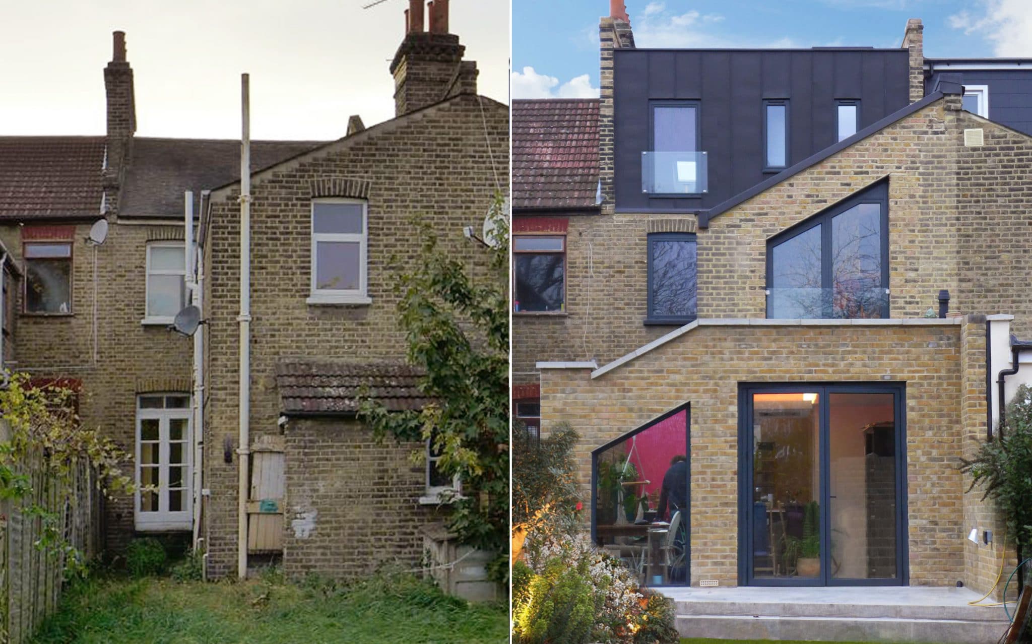 House extension before and after Lewisham, South London